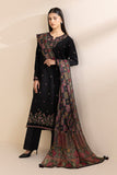 Sapphire-3pc Dhanak Embroidered Shirt Embroidered Sleeves Coutrai Shawl & Dyed Trousers RGP-38