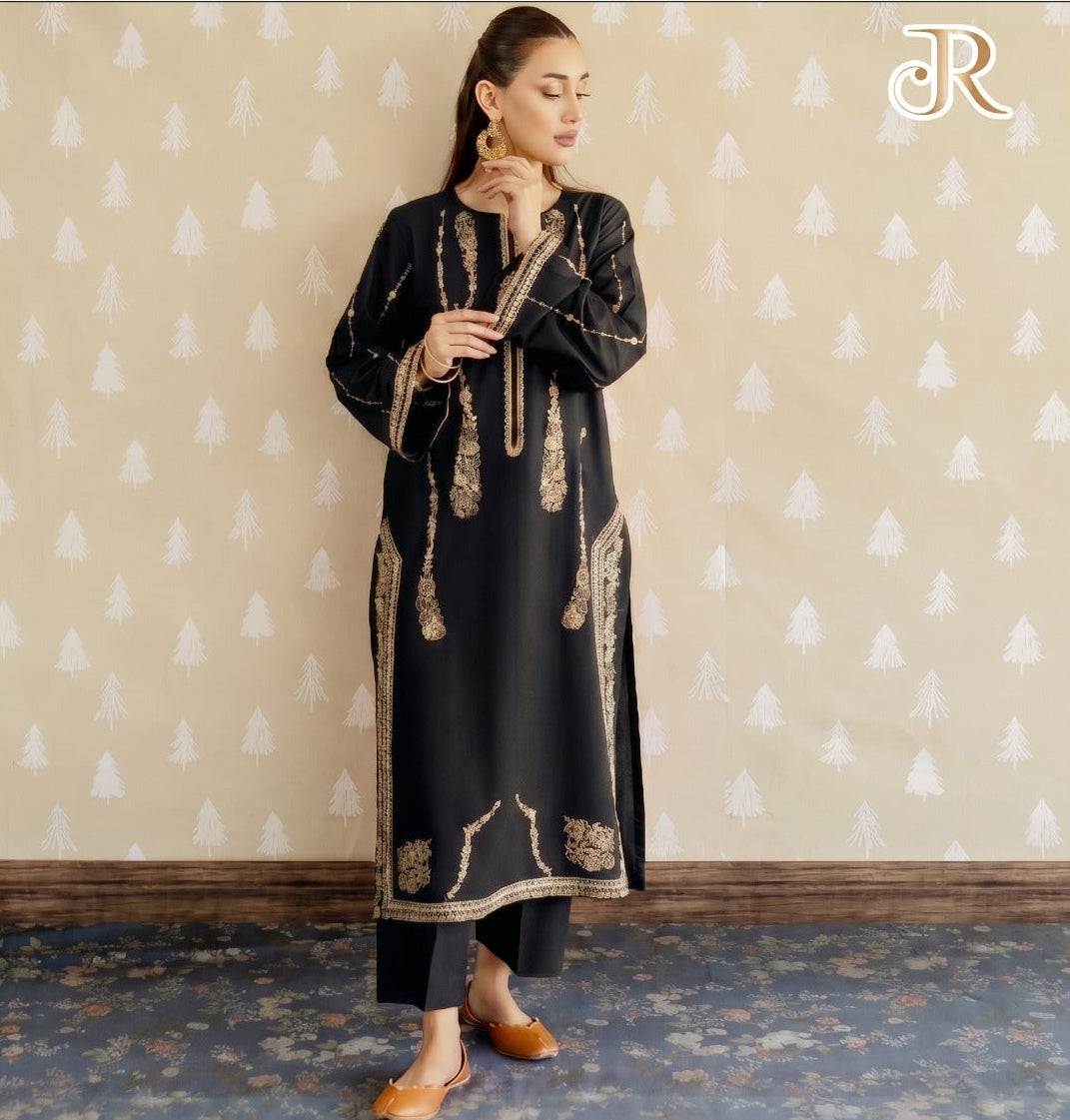 LAAM 2-PIECE LAWN EMBROIDERED SHIRT WITH ELEGANT TROUSER