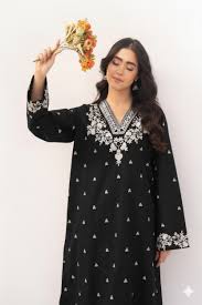 PEZWAAN 2-PIECE LAWN EMBROIDERED SHIRT WITH ELEGANT TROUSER