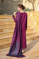 Rang Rasiya-3PC DHANAK EMBROIDERED SHIRT WITH COTRAI PRINTED DUPATTA AND TROUSER
