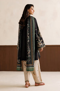 BAROQUE - 3PC DHANAK EMBROIDERED SHIRTEMBROIDERED TROUSER  PRINTED COURTRAI DUPATTA