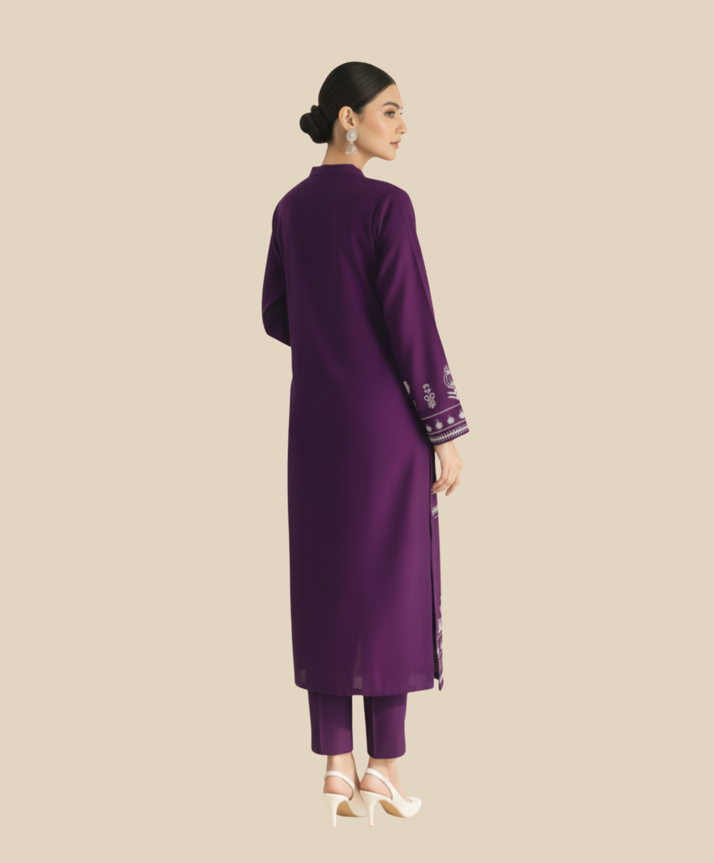 LAAM 2-PIECE LAWN EMBROIDERED SHIRT WITH ELEGANT TROUSER