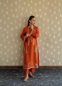 LAAM 2-PIECE LAWN EMBROIDERED SHIRT WITH ELEGANT TROUSER