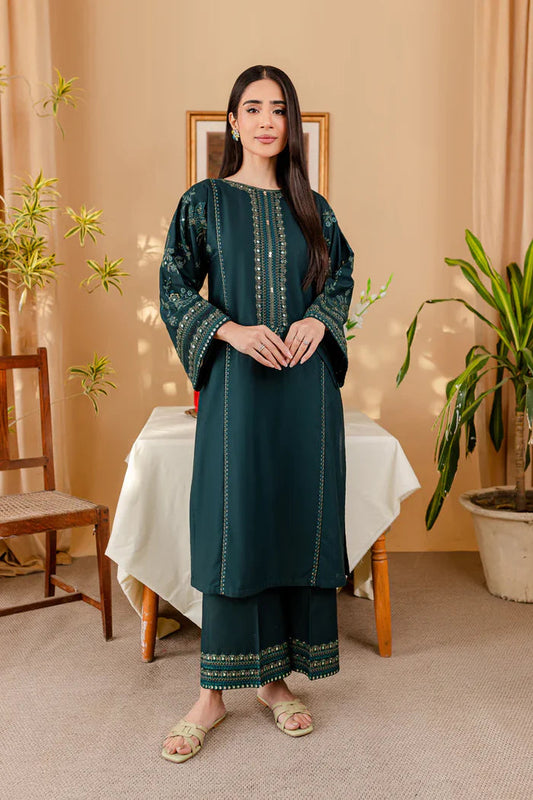 BATIK 2-PIECE LAWN SEQUIN EMBROIDERED SHIRT WITH ELEGANT EMBROIDERED TROUSER
