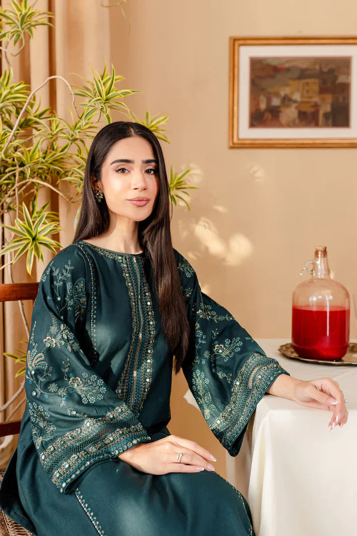 BATIK 2-PIECE LAWN SEQUIN EMBROIDERED SHIRT WITH ELEGANT EMBROIDERED TROUSER