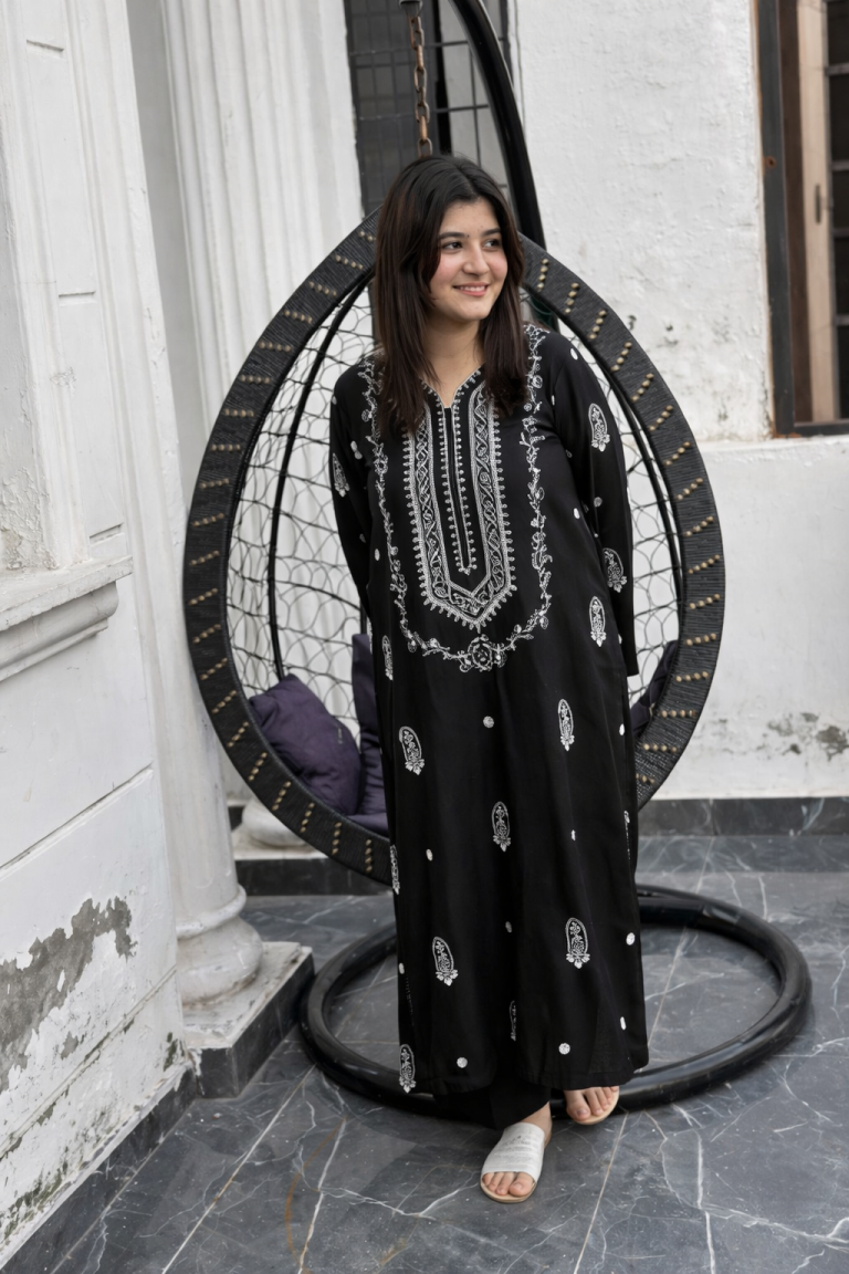 LAAM 2-PIECE LAWN EMBROIDERED SHIRT WITH ELEGANT TROUSER