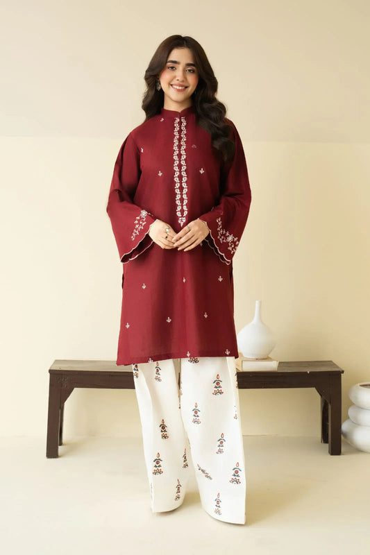 BATIK 2-PIECE LAWN EMBROIDERED SHIRT WITH ELEGANT EMBROIDERED TROUSER