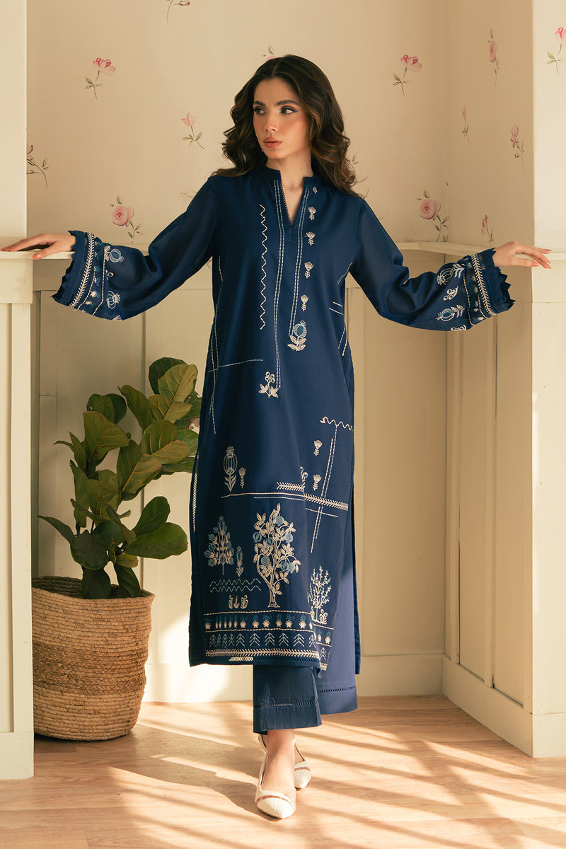 LAAM 2-PIECE LAWN EMBROIDERED SHIRT WITH ELEGANT TROUSER