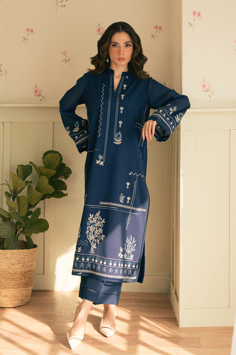 LAAM 2-PIECE LAWN EMBROIDERED SHIRT WITH ELEGANT TROUSER