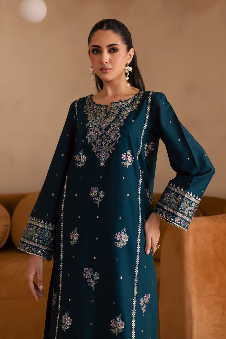 BATIK 2-PIECE LAWN SEQUIN EMBROIDERED SHIRT WITH ELEGANT EMBROIDERED TROUSER