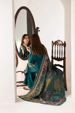 Sobia Nazir-3pc Dhanak Embriodered Shirt Emb Sleeves Courtrai Printed Shawl & Trouser RGP-13