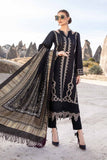 Maria.B-3pc Dhanak  Embroidered shirt  Embroidered sleeves  Couture wool print shawl and trouser RGP-21