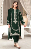 Resham Ghar-2pc Dhanak Embroidered Front Embroidered Sleeves Embroidered Trouser RGP-24