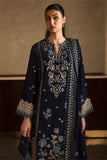 Zaha-3pc Dhanak Embroidered Shirt Embroidered Sleeves Embroidered Shawl & Dyed Trouser RGP-33