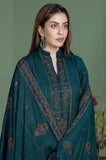 Mohagni-3pc Dhanak Embroidered Shirt Embroidered Sleeves Embroidered Shawl and Dyed Trousers RGP-34