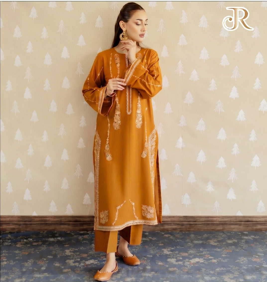 LAAM 2-PIECE LAWN EMBROIDERED SHIRT WITH ELEGANT TROUSER