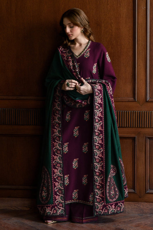 BATIK 3-PIECE LAWN EMBROIDERED DRESS WITH EMBROIDERED DUPATTA & TROUSER