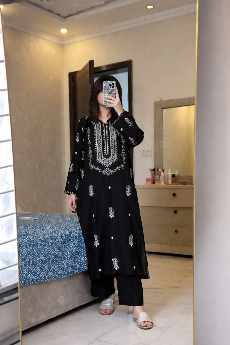 LAAM 2-PIECE LAWN EMBROIDERED SHIRT WITH ELEGANT TROUSER