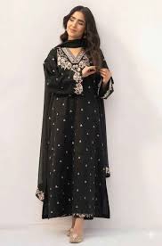 PEZWAAN 2-PIECE LAWN EMBROIDERED SHIRT WITH ELEGANT TROUSER